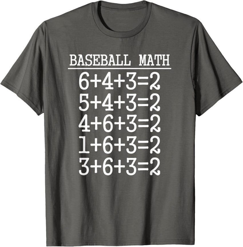 6 4 3 2 Baseball Math Shirt | Cute Softball Game Tee Gift