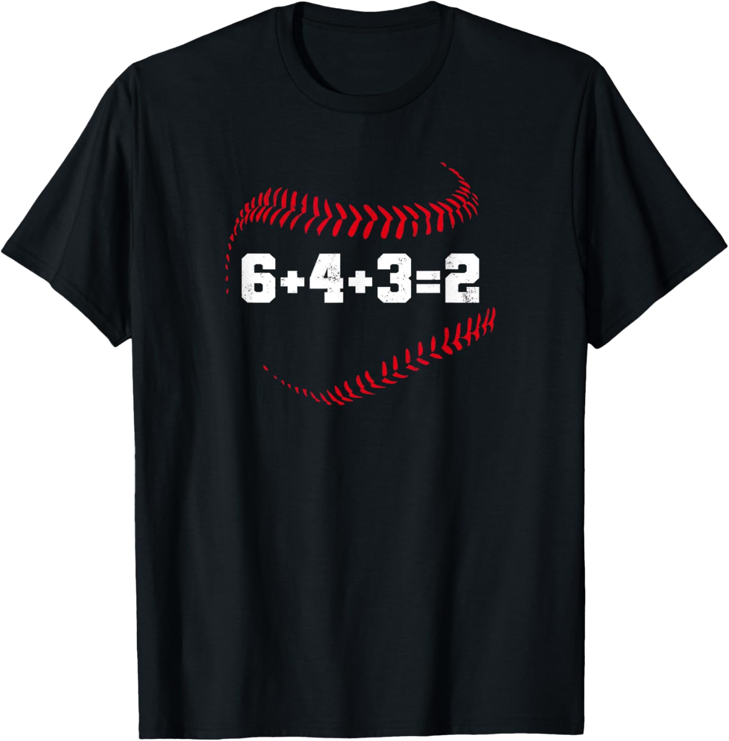6+4+3=2 Double Play 643 Baseball Player Softball Baseballer
