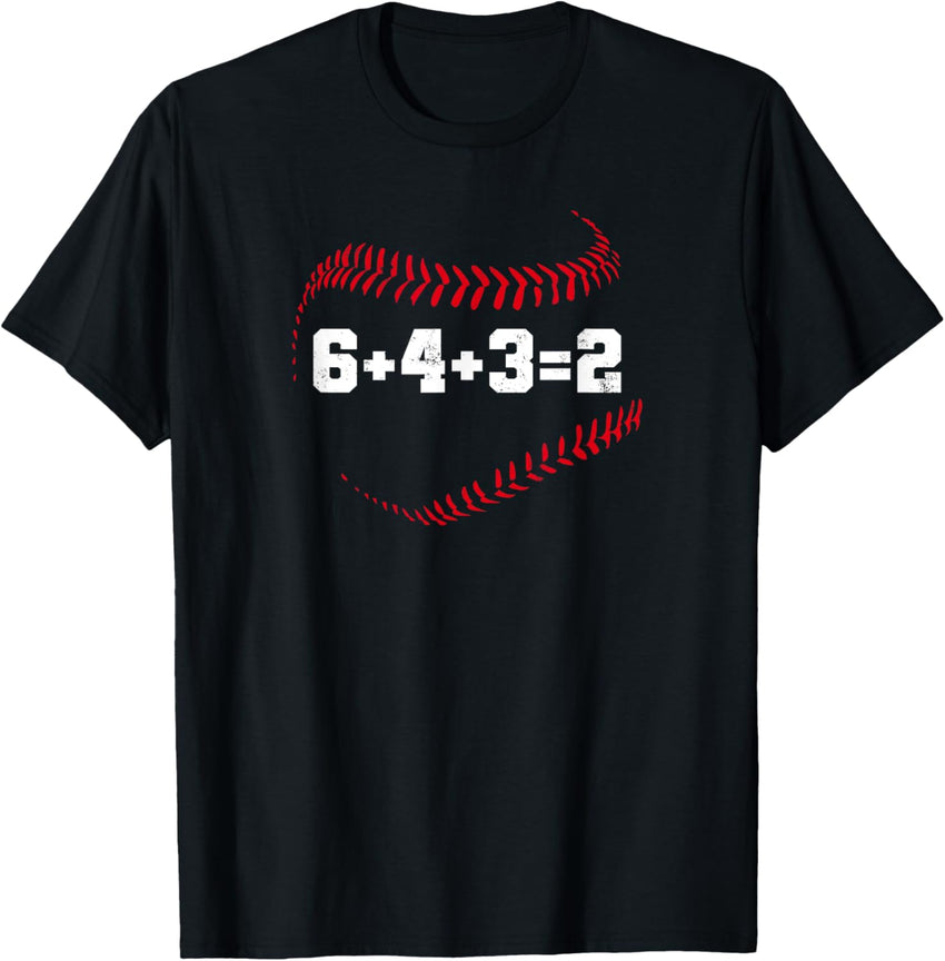 6+4+3=2 Double Play 643 Baseball Player Softball Baseballer