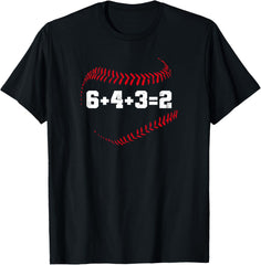 6+4+3=2 Double Play 643 Baseball Player Softball Baseballer