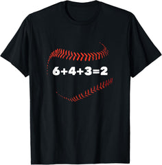6+4+3=2 Double Play Baseball Player Gift Baseball Saying