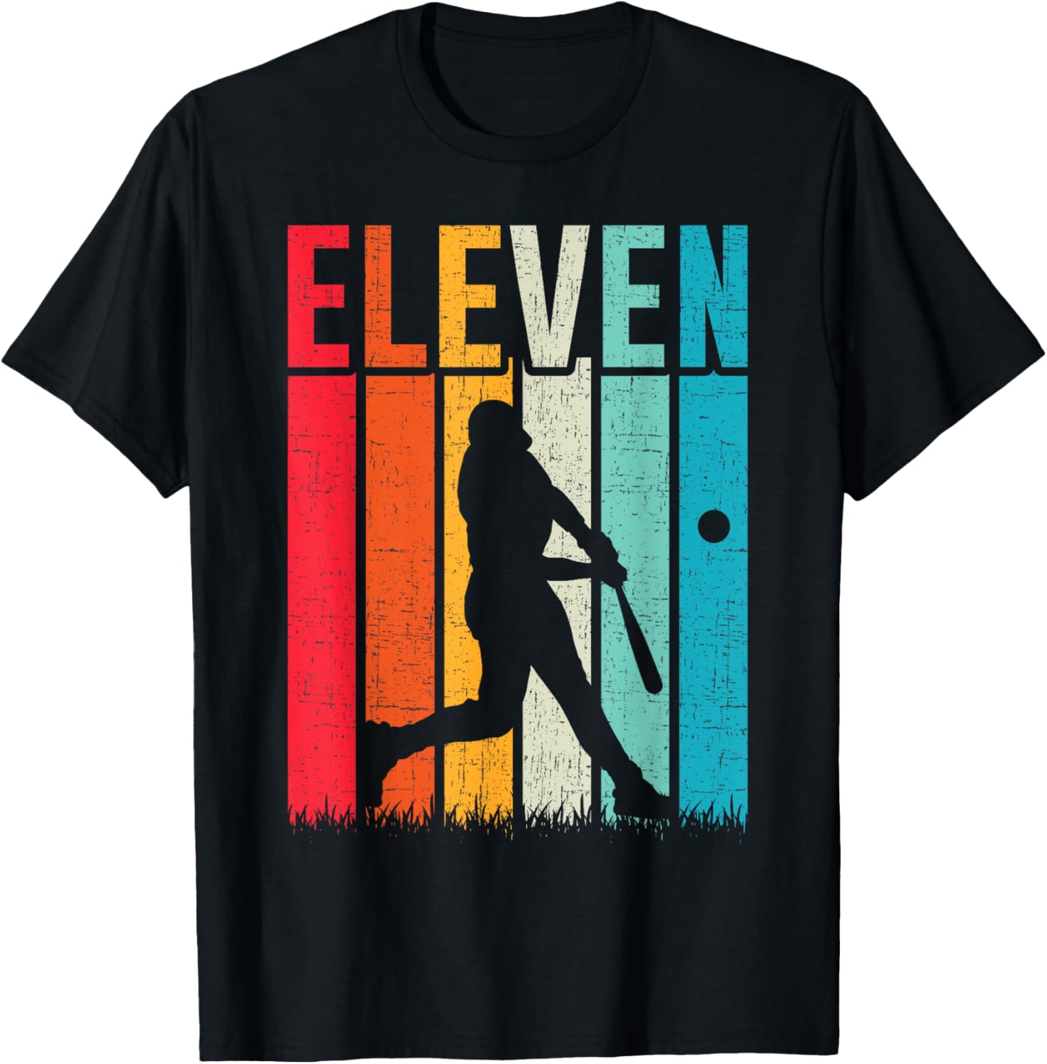 11th Birthday Retro Baseball 11 Years Old Boy Girl