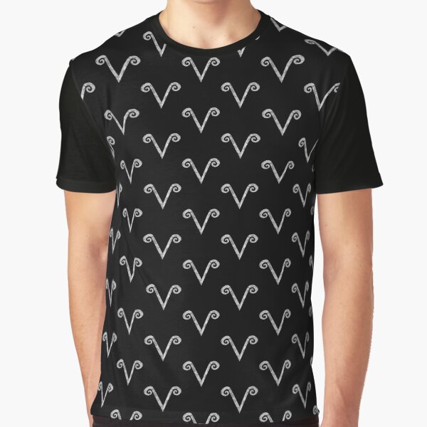 First Sign Fright (Aries) Pattern Graphic T-Shirt