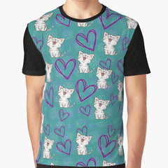 CAT VALENTINE - TEAL Graphic T-Shirt