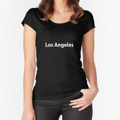 Los Angeles - Cities and Countries Collection by Billy Bernie Fitted Scoop T-Shirt