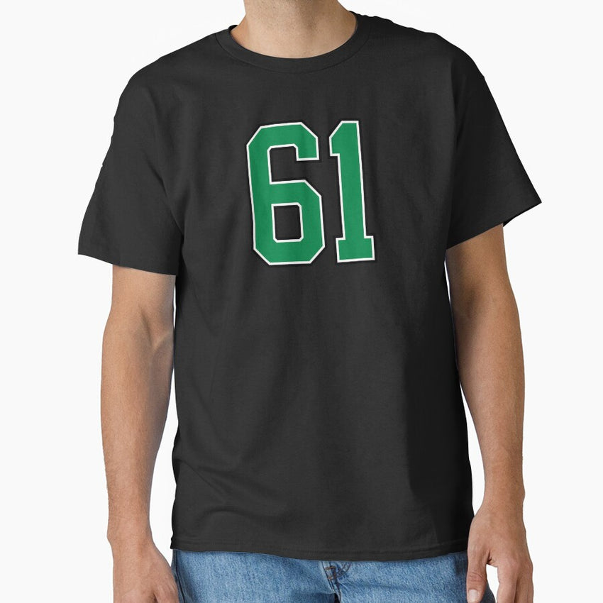 61 number, green lucky sports sixty one Classic T-Shirt