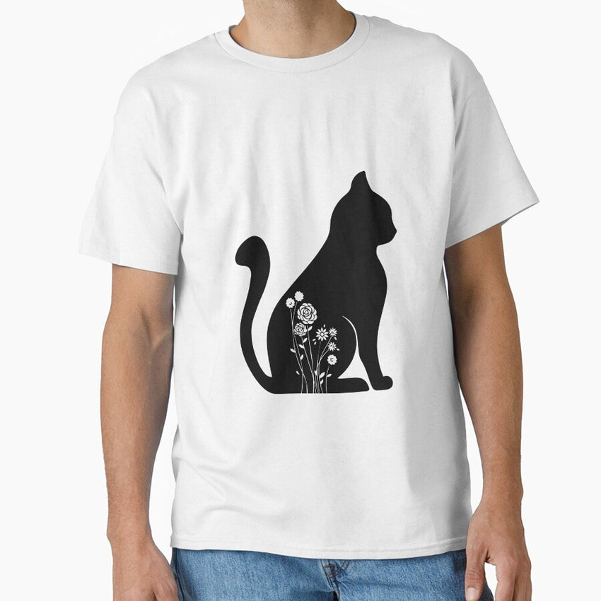 Floral Cat Classic T-Shirt