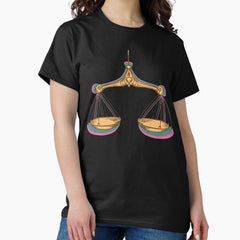 Libra Retro Star Sign Classic T-Shirt