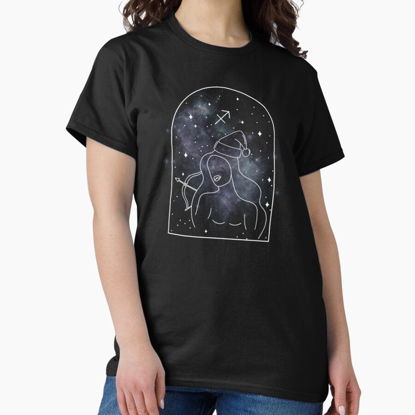 Black sagittarius for christmas Classic T-Shirt