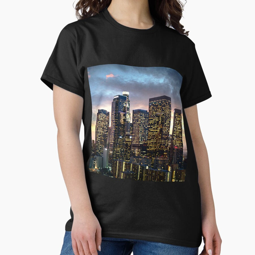 Los Angeles Skyline California Sunset CA Classic T-Shirt