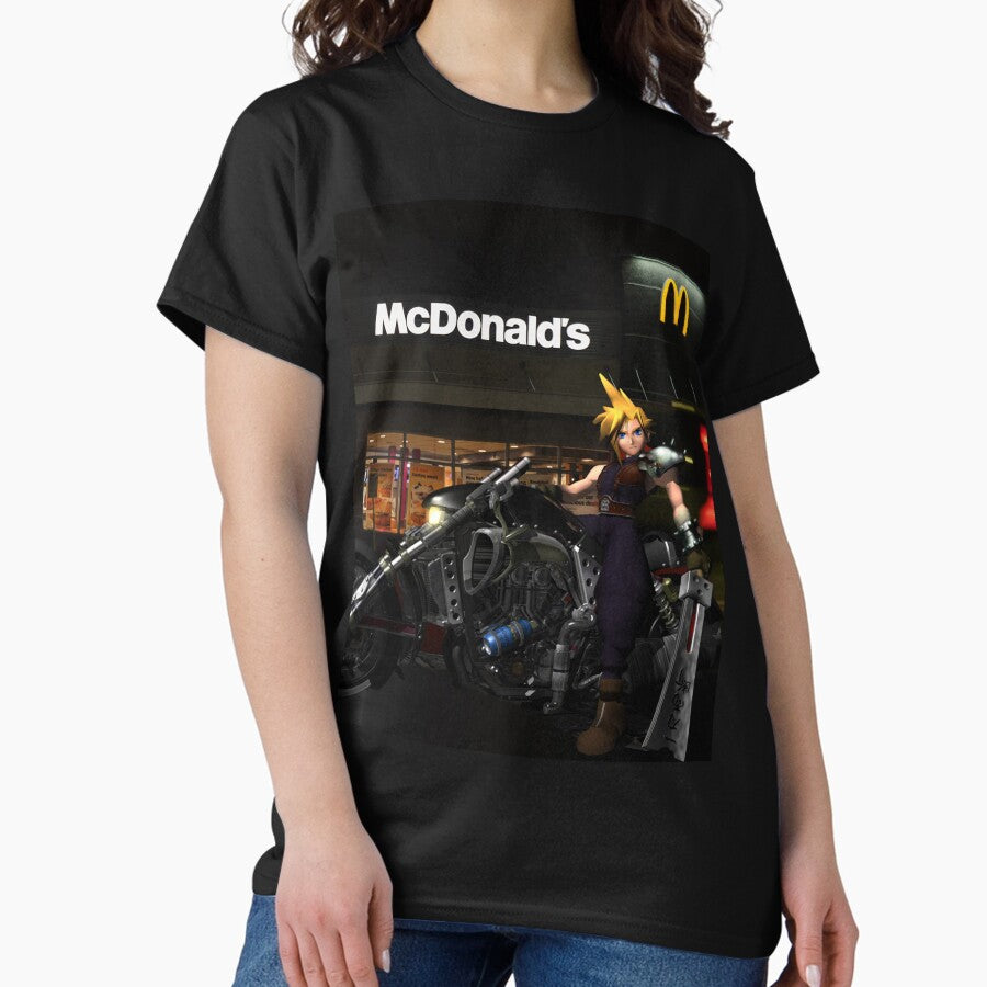 Final Fantasy Cloud Mcdonalds Classic T Shirt