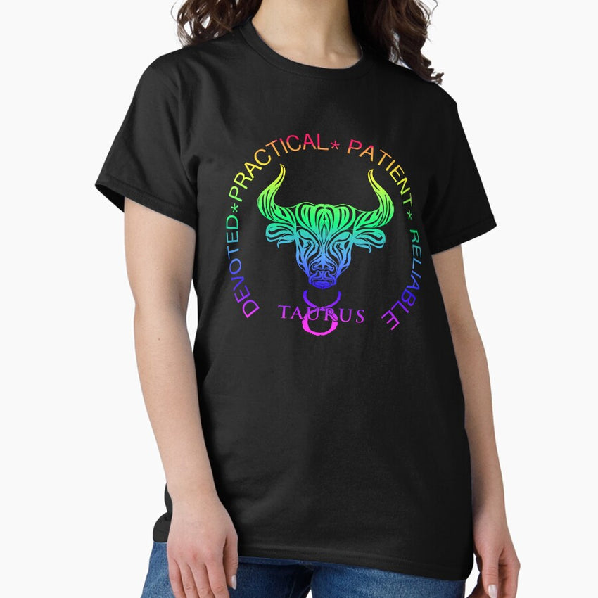 Taurus Zodiac traits rainbow Classic T-Shirt