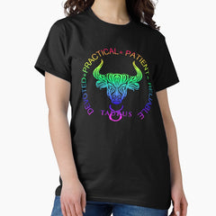 Taurus Zodiac traits rainbow Classic T-Shirt