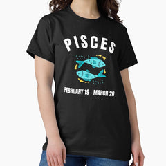 Pisces star sign Classic T-Shirt