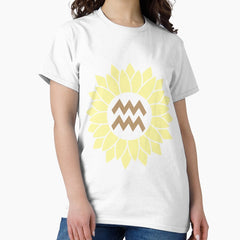Aquarius Sunflower Classic T-Shirt