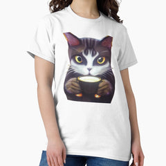 Cat Mother Coffee Lover Classic T-Shirt