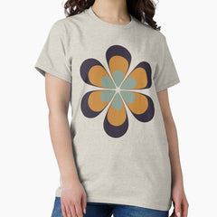 6 Petals Retro Flower Classic T Shirt