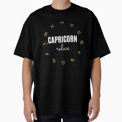 Capricorn Zodiac Horoscope Oversized T-Shirt
