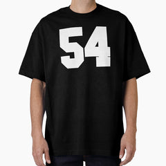 54 Number Cleveland Sports Fifty-Four Brown Jersey Oversized T-Shirt