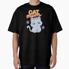 Cat Mum Oversized T-Shirt