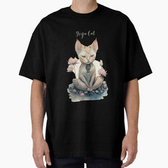 Yoga cat 12 Oversized T-Shirt
