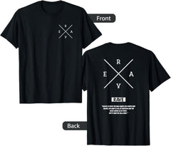 Back Print - "Rave Cross" - Rave Quote, Raver, Techno, EDM