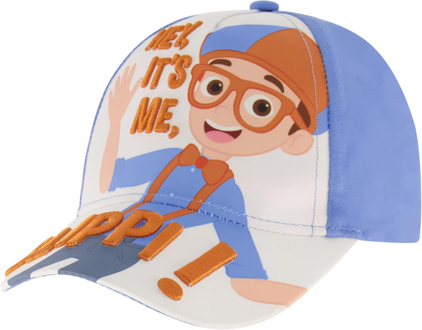 ABG Accessories Boys' Cocomelon and Blippi Toddler Baseball Cap, Features Jj, Totom and Yoyo, Kids Hat for Ages 2-4