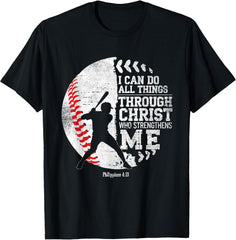 Christian Baseball I Can Do All Things Religious Faith