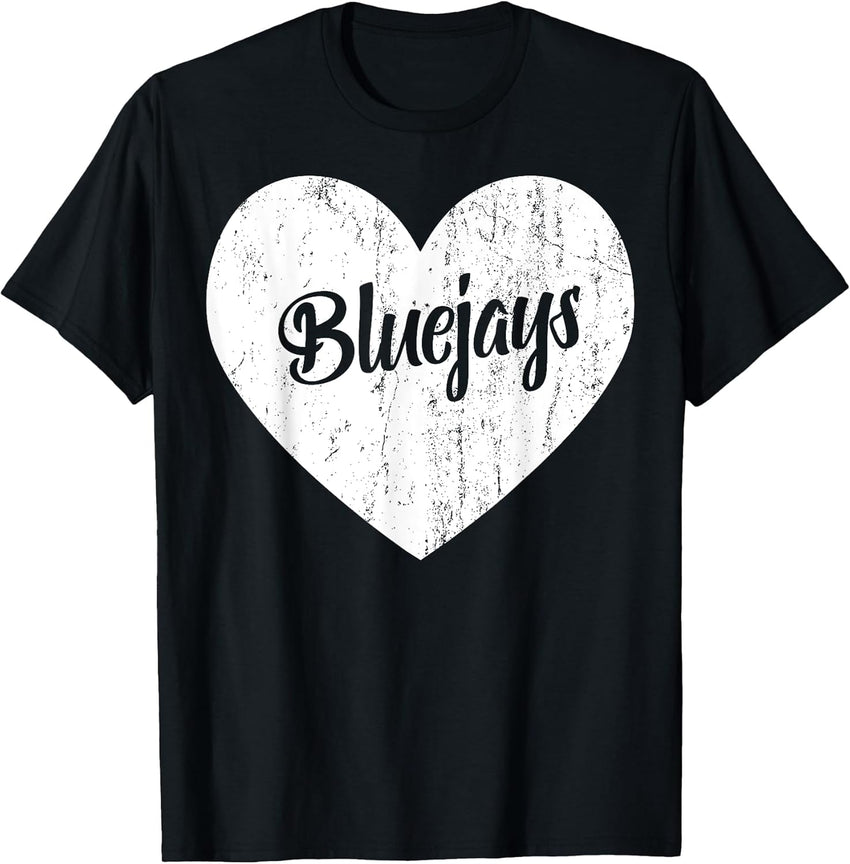 Bluejays School Sports Fan Team Spirit Mascot Heart Gift