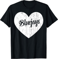 Bluejays School Sports Fan Team Spirit Mascot Heart Gift
