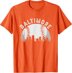 Baltimore Baseball Skyline