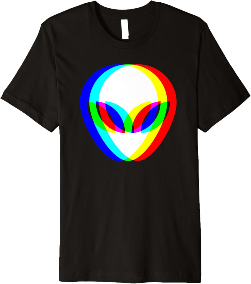 Alien Head Trippy Vaporwave Techno Rave EDM Music Festival Premium