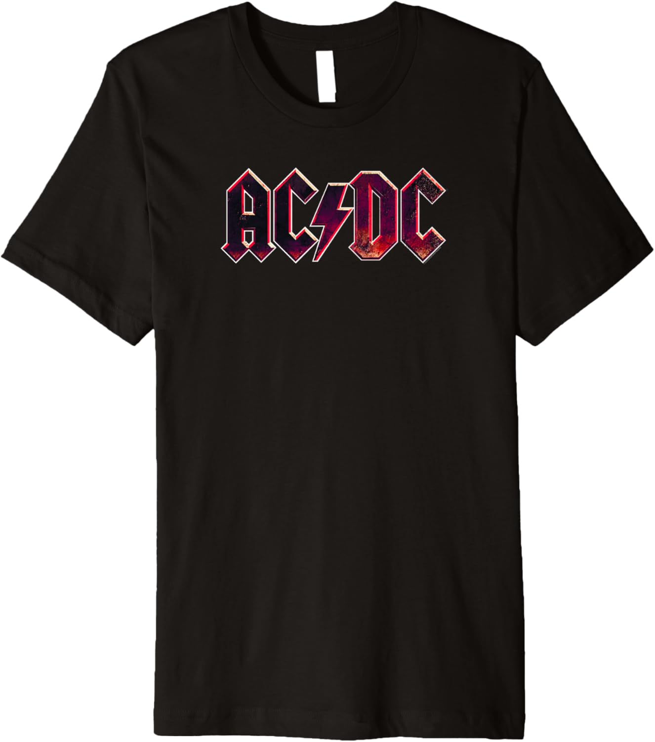 AC\/DC Rock Music Band Raw Distressed Logo Premium