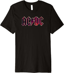 AC\/DC Rock Music Band Raw Distressed Logo Premium