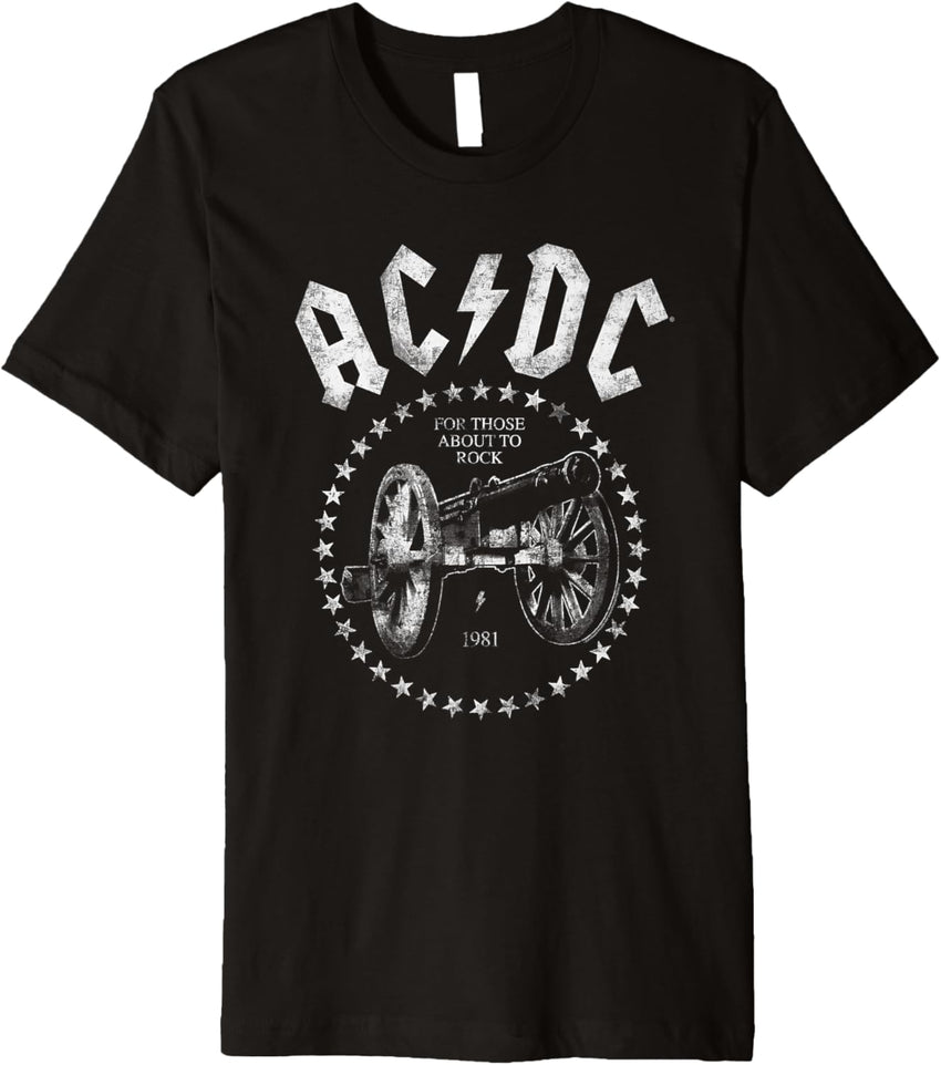 AC\/DC For Those About To Rock 1981 Distressed Cannon Premium