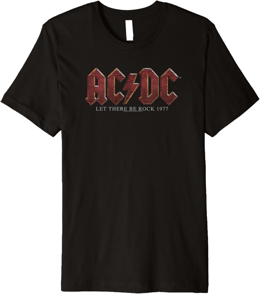 AC\/DC Let There Be Rock 1977 Title Text Premium