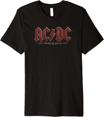 AC\/DC Let There Be Rock 1977 Title Text Premium