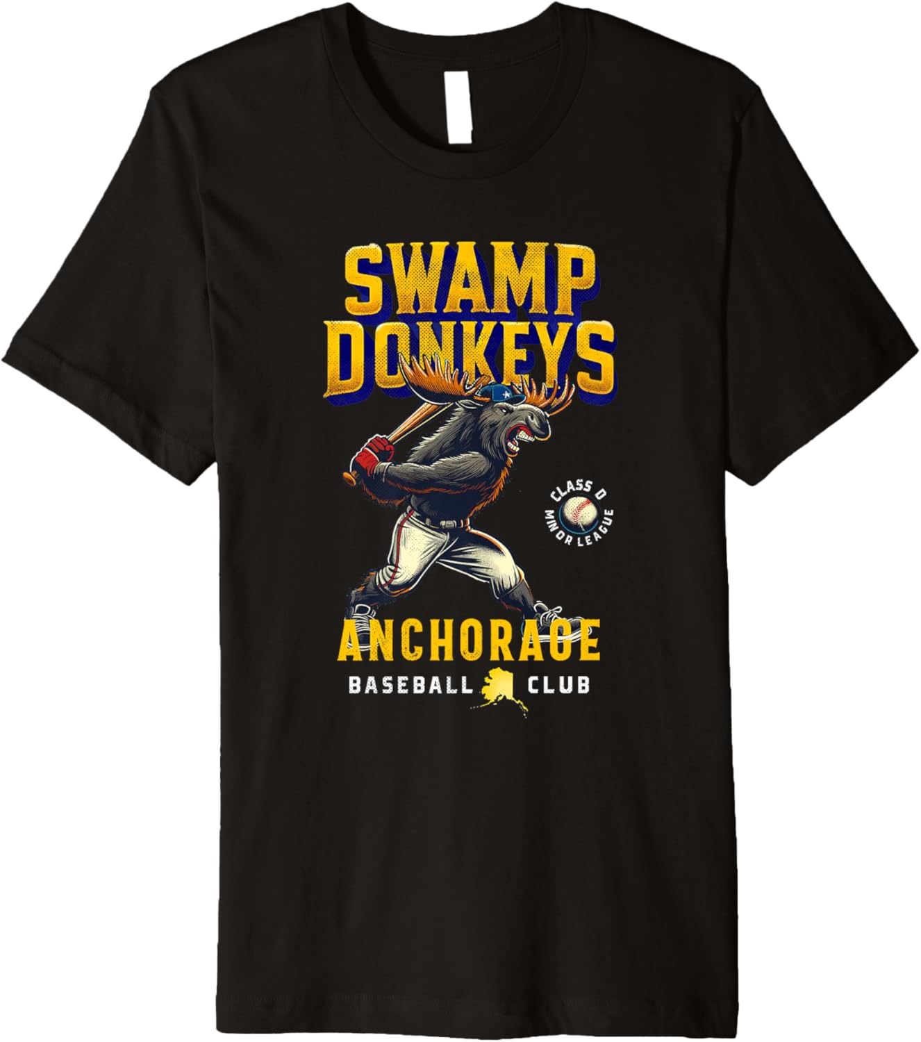 Anchorage Swamp Donkeys Retro Minor League Baseball Team Premium