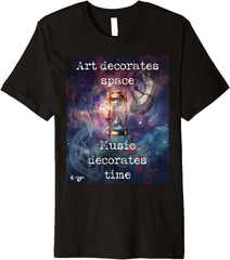Art decorates space music decorates time Premium