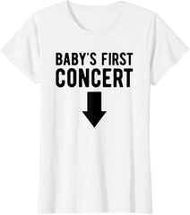 Baby's First Concert Mom To Be Funny Baby Shower Pregnancy