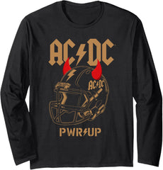 AC\/DC Are You Ready PWR UP Football Helmet 2025 Tour Long Sleeve