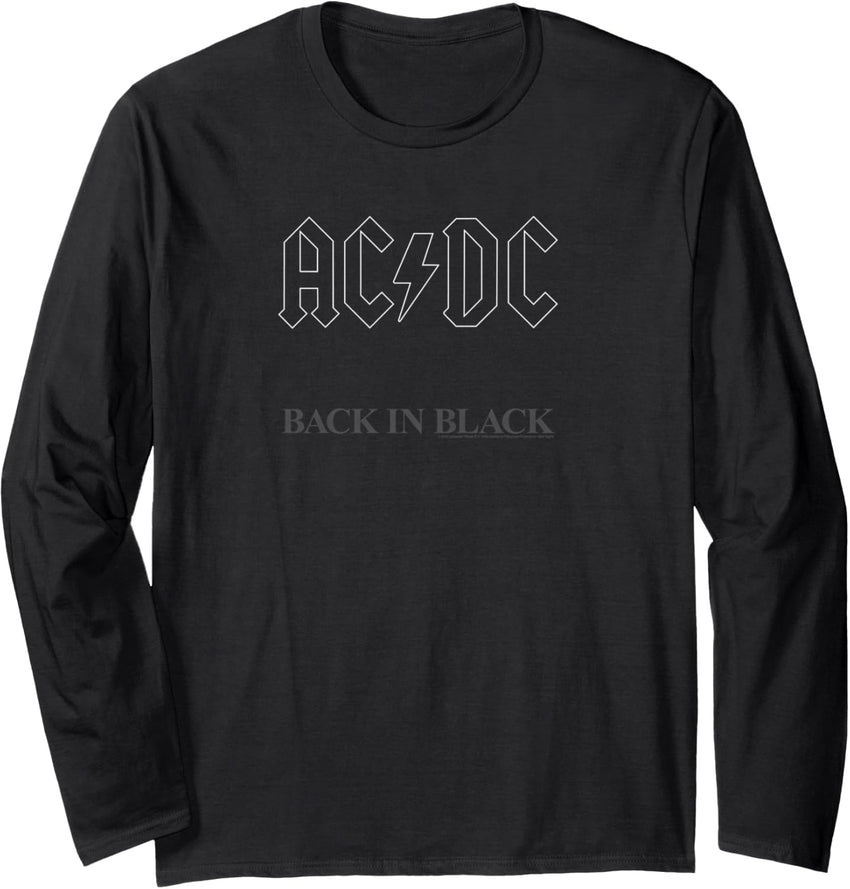 AC\/DC - Back in Black Album Artwork Long Sleeve