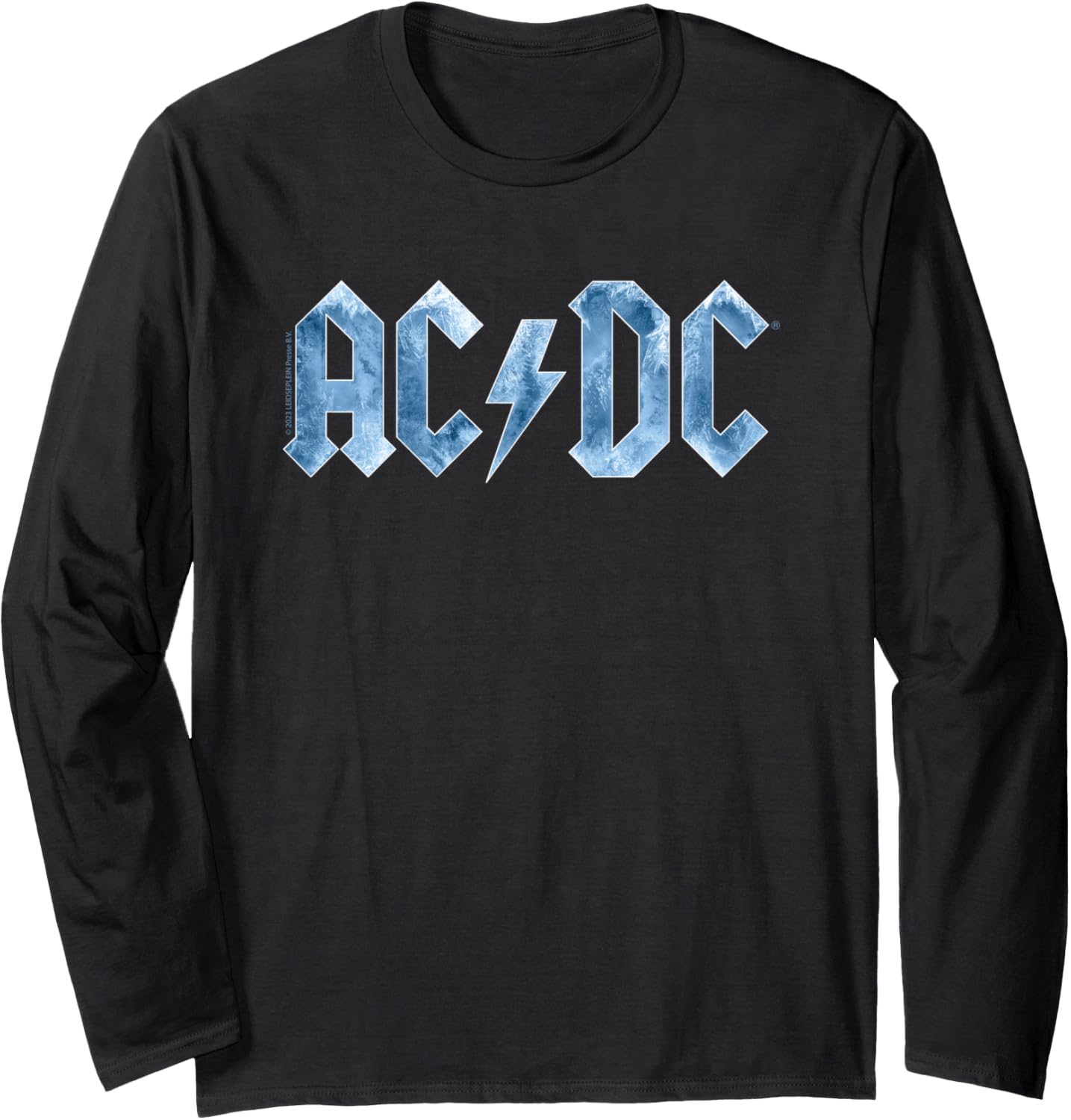 AC\/DC Rock Music Band Blue Ice Logo Long Sleeve