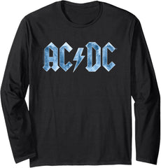 AC\/DC Rock Music Band Blue Ice Logo Long Sleeve