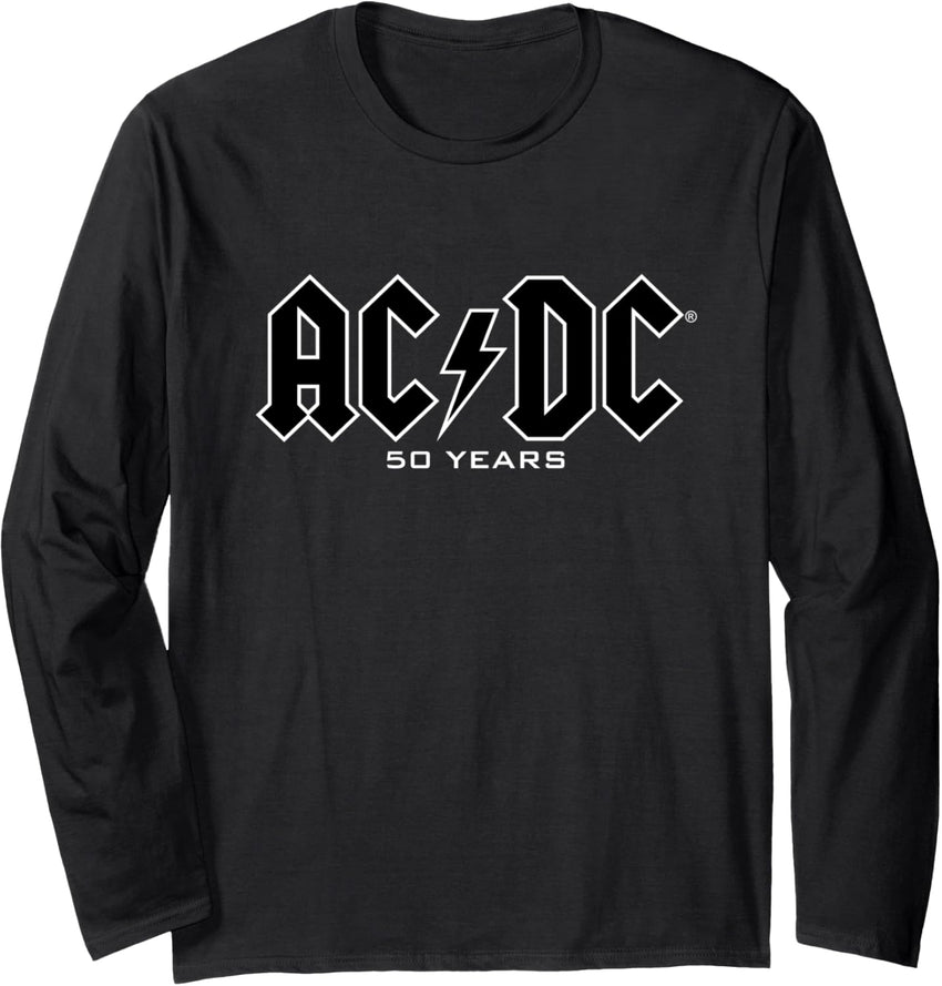 AC\/DC - History of Logos 50 Years Long Sleeve