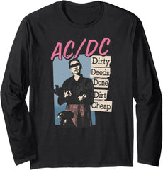 ACDC Dirty Deeds Done Dirt Cheap Rock Music Band Long Sleeve