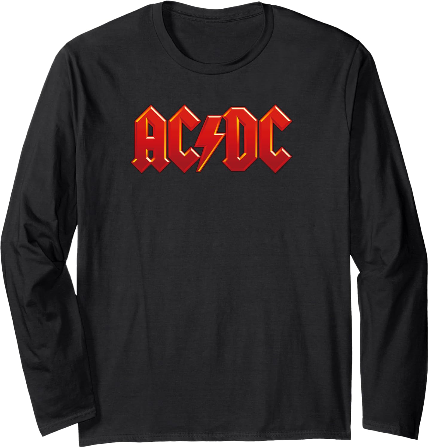 AC\/DC Rock Music Band Dark Red Logo Long Sleeve