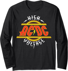 AC\/DC - High Voltage Red Logo Long Sleeve