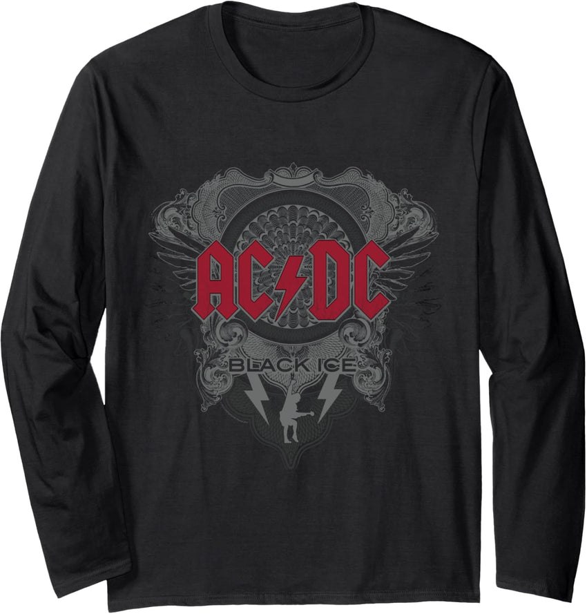 AC\/DC Rock Music Band Black Ice with Red Long Sleeve
