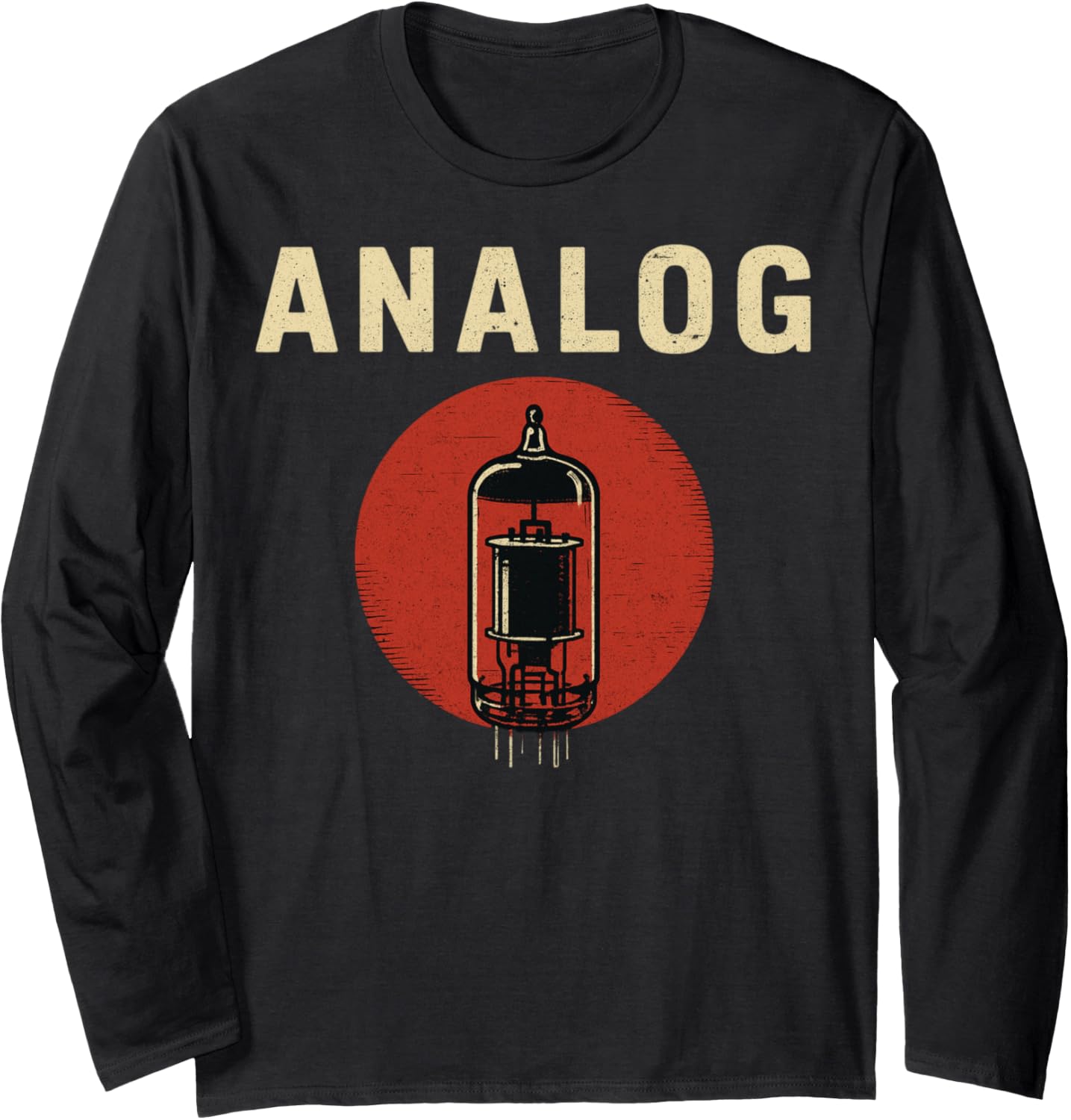 Analog Vacuum Tube Synth Retro Music Tech Music Lover Long Sleeve